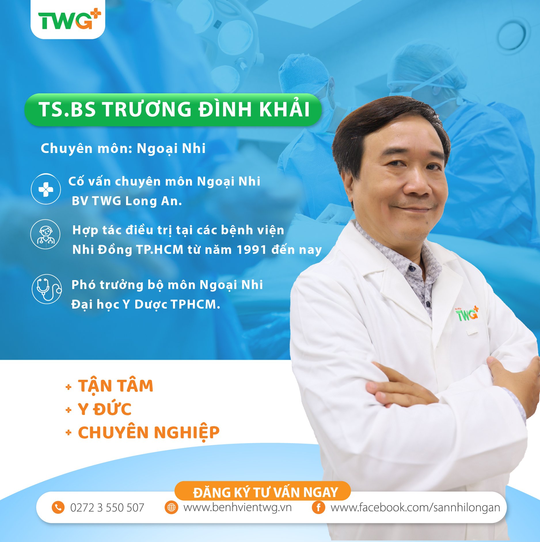 ĐẶT LỊCH VỚI TS.BS TRƯƠNG ĐÌNH KHẢI - CHIA SẺ NỖI LO KHI TRẺ CẦN KHÁM VÀ ĐIỀU TRỊ CÁC BỆNH LÝ VỀ NGOẠI KHOA