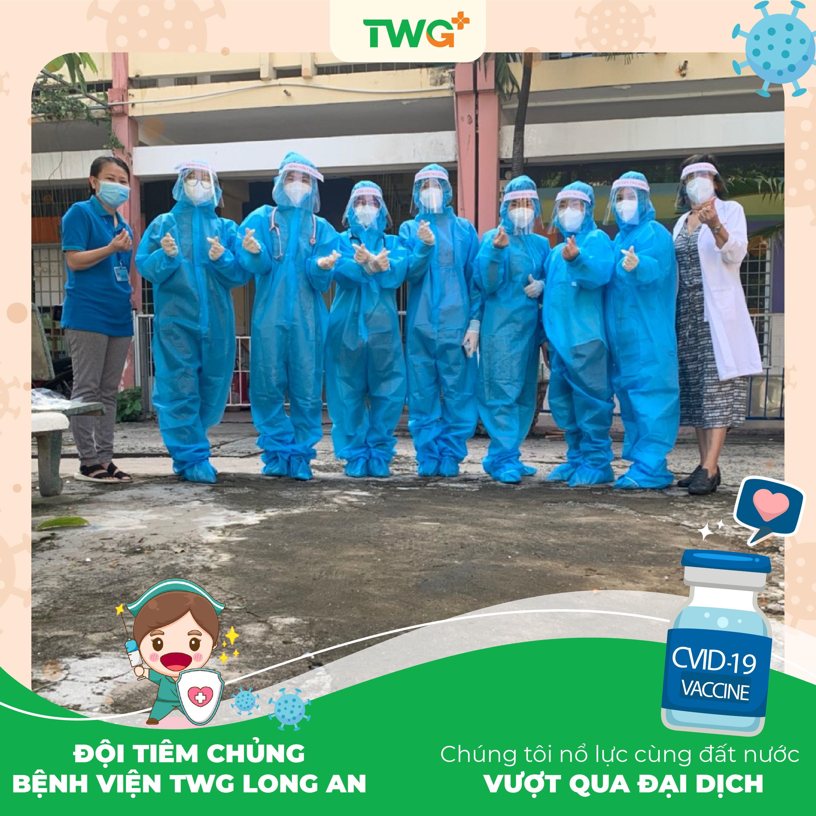 TWG VÀ ĐỘI NGŨ Y TẾ MANG TRONG TIM TINH THẦN XUNG KÍCH