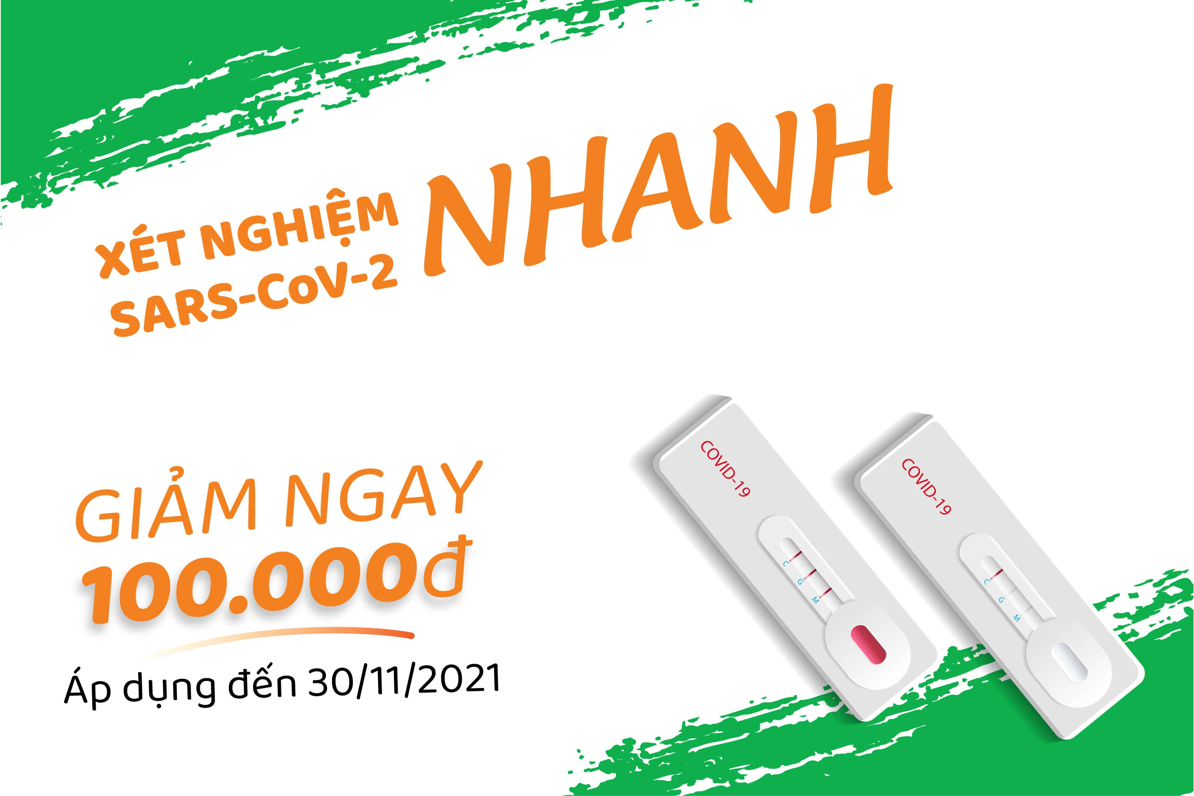 ƯU ĐÃI CHI PHÍ XÉT NGHIỆM NHANH KHÁNG NGUYÊN SARS-CoV-2