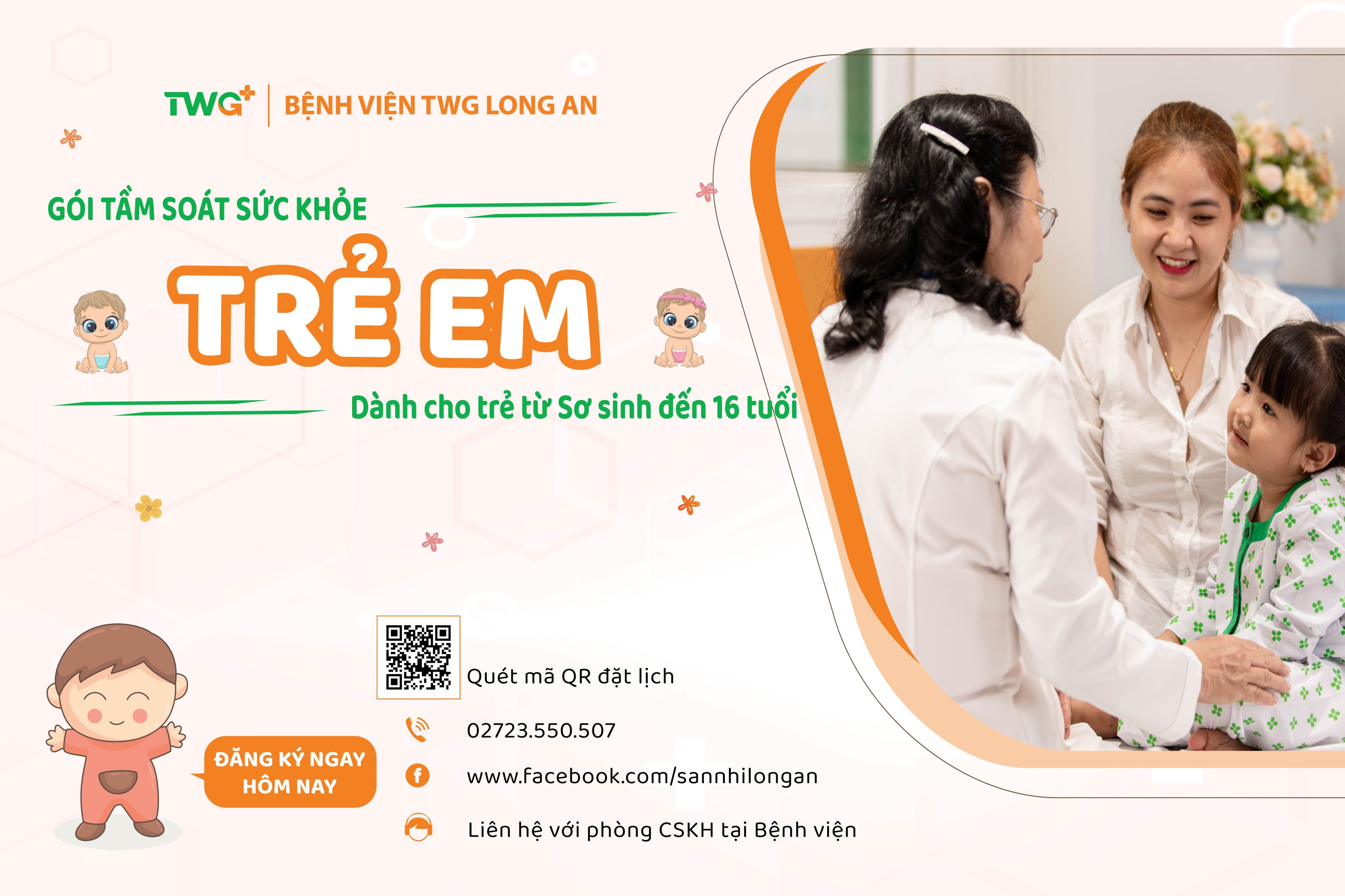 Gói tầm soát sức khỏe cho trẻ em