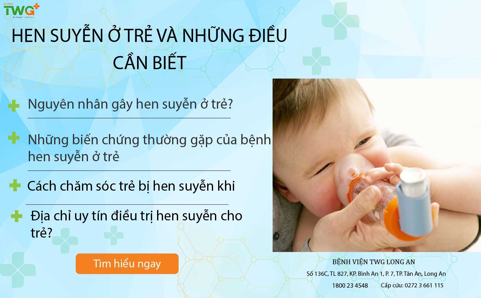 Những điều cần biết khi điều trị hen suyễn cho bé