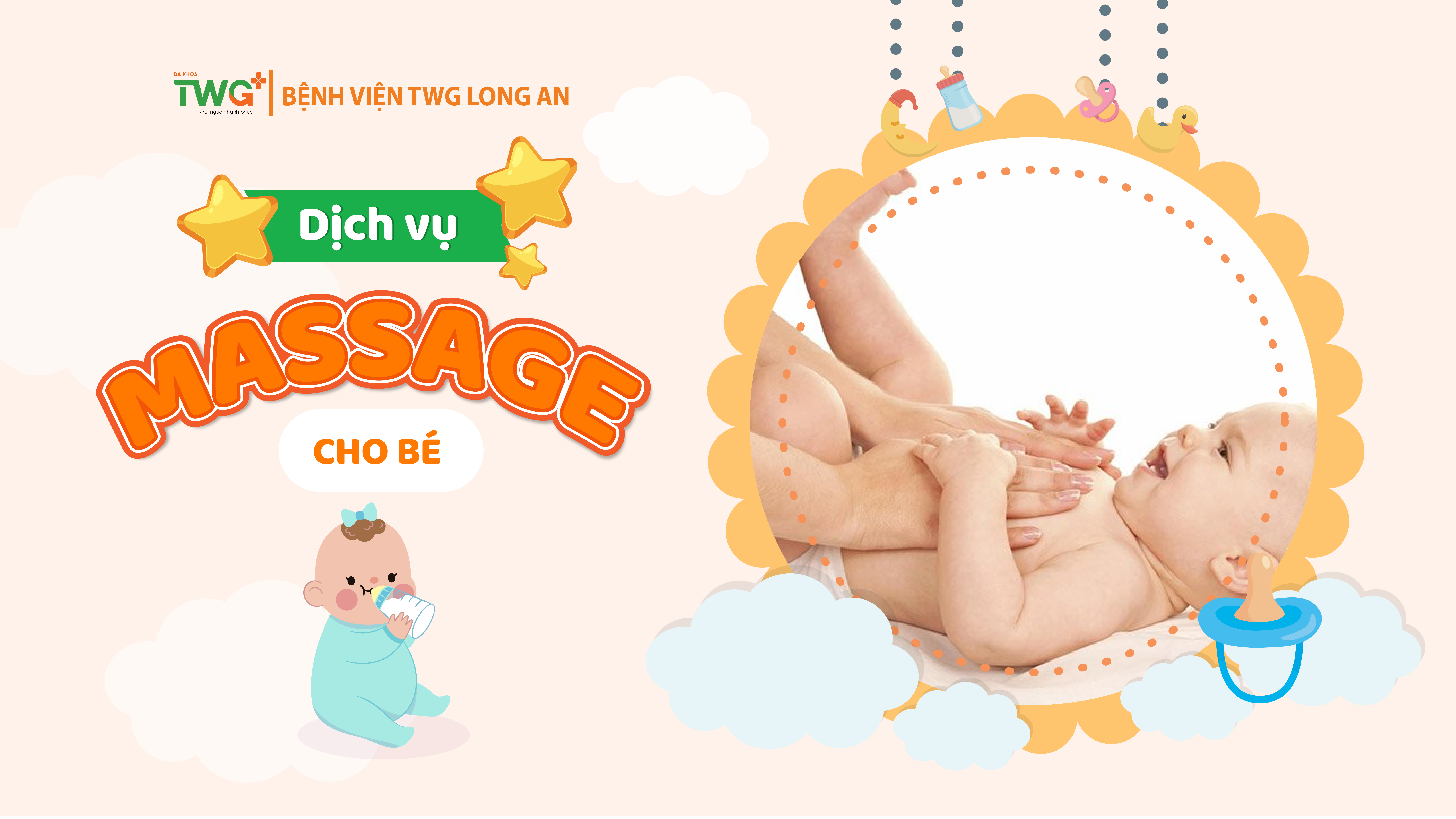 Massage cho bé- bé khỏe mẹ vui