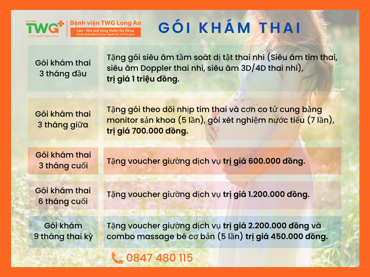 Khám thai trọn gói- Ưu đãi ngập tràn