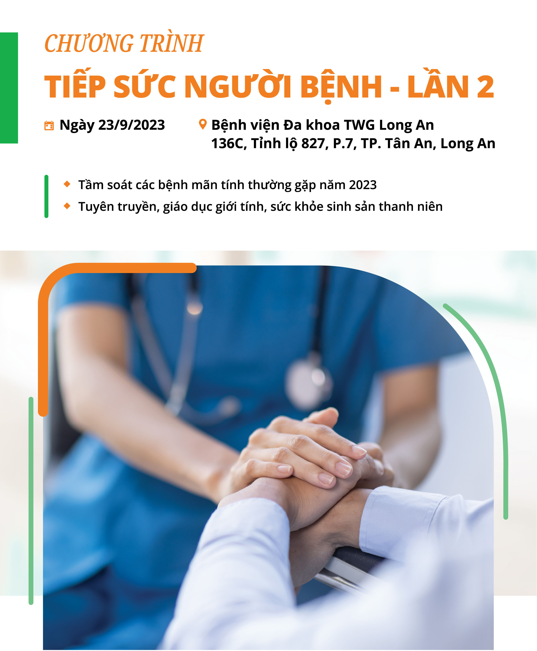 CHƯƠNG TRÌNH TIẾP SỨC NGƯỜI BỆNH LẦN 2